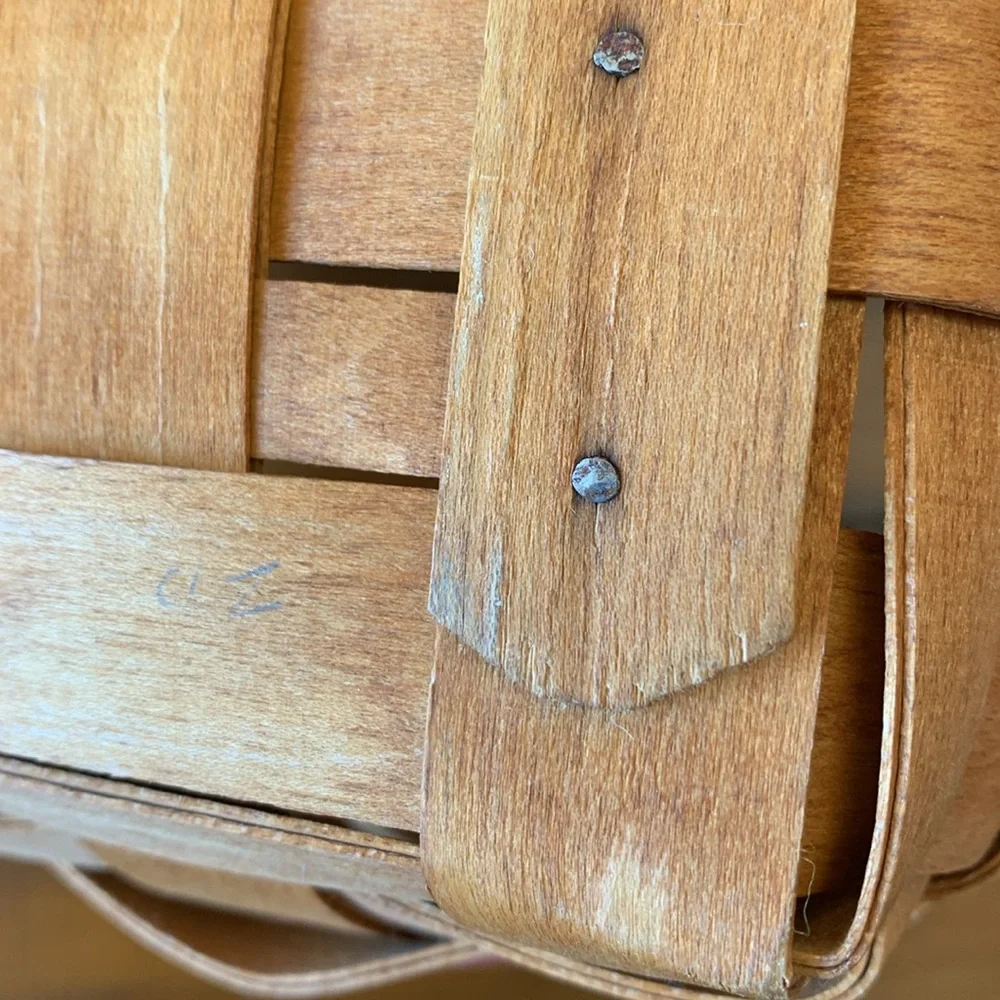 Longaberger Basket with Garden Splendor Liner and Protector.